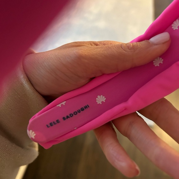 LELE SADOUGHI neon pink headband - Picture 3 of 3